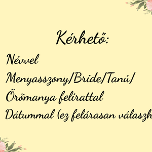 Menyasszonyi, tanú köntös bézs színben - esküvő - kiegészítők - esküvői köntös - Meska.hu