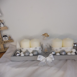 Angyalkás adventi koszorú, Karácsony, Adventi díszek, Adventi koszorú, , MESKA