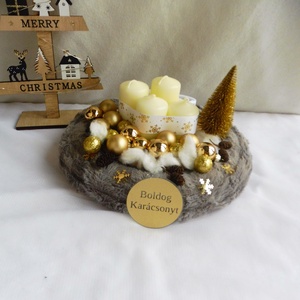 Adventi szett, adventi koszorúval és ajtókopogtatóval, Karácsony, Adventi díszek, Adventi koszorú, , MESKA