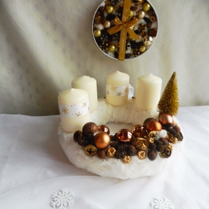 Adventi szett, adventi koszorú és ajtókopogtató, Karácsony, Adventi díszek, Adventi koszorú, , MESKA