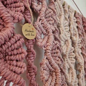 Makramé függő falidísz - Meska.hu