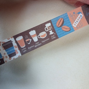 Kávé - washi tape (dekortapasz) - otthon & életmód - papír, írószer - matrica, matrica csomag - Meska.hu