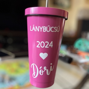 Egyedi lánybúcsú pohár matrica - CSAK MATRICA - Meska.hu