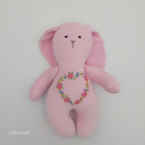 Hímzett nyuszó - játék & sport - baba & babaház - baba - Meska.hu