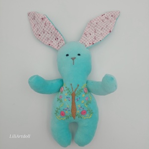 Hímzett nyuszi - játék & sport - baba & babaház - baba - Meska.hu