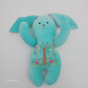 Hímzett nyuszi - játék & sport - baba & babaház - baba - Meska.hu