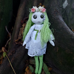 Gombszemű dekorbaba - otthon & életmód - dekoráció - halloween - halloweeni figurák - Meska.hu