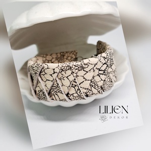 MELANGE bőr karkötő - ékszer - karkötő - fonott karkötő - Meska.hu