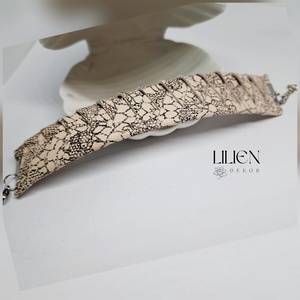 MELANGE bőr karkötő - ékszer - karkötő - fonott karkötő - Meska.hu