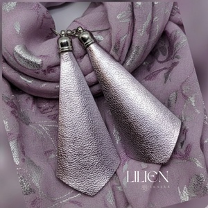 ICE ROSE lógós bőr fülbevaló - Meska.hu