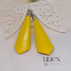 SUNSHINE bőr fülbevaló , Ékszer, Fülbevaló, Lógó fülbevaló, Ékszerkészítés, Bőrművesség, MESKA