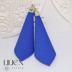 AZÚRKÉK bőr fülbevaló , Ékszer, Fülbevaló, Lógó fülbevaló, Ékszerkészítés, Bőrművesség, MESKA