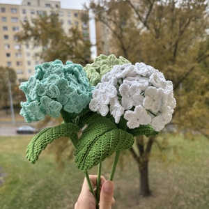 Horgolt hortenzia - otthon & életmód - dekoráció - virágdísz és tartó - csokor & virágdísz - Meska.hu