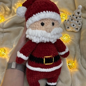 Horgolt mikulás - játék & sport - plüssállat & játékfigura - más figura - Meska.hu