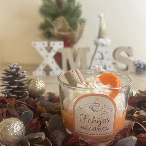 Fahéjas narancsos gyertya, Esküvő, Dekoráció, Gyertya & Gyertyatartó, Gyertya-, mécseskészítés, MESKA