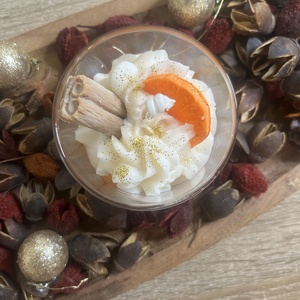 Fahéjas narancsos gyertya - esküvő - dekoráció - gyertya & gyertyatartó - Meska.hu