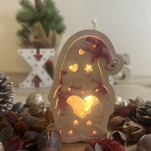 Manó alakú, világítós kerámia dísz, Kellékek & szerszámok, Díszíthető tárgyak, Kerámia, Kerámia, MESKA