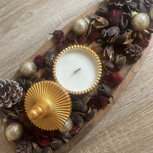 Díszgyertya - kellékek & szerszámok - díszíthető tárgyak - kerámia - Meska.hu