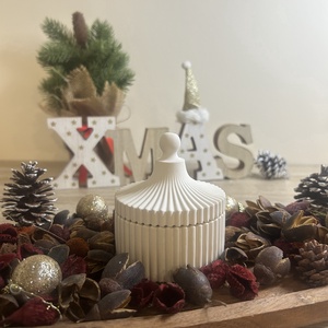 Díszgyertya - kellékek & szerszámok - díszíthető tárgyak - kerámia - Meska.hu