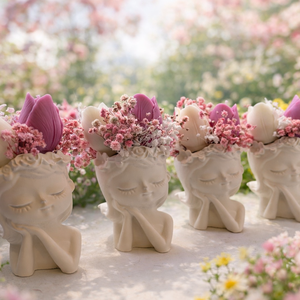 Tavaszi tulipános dekoráció  - kellékek & szerszámok - díszíthető tárgyak - kerámia - Meska.hu