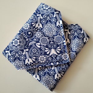 Újraszalvéta - kék mintás, Otthon & Életmód, Konyhafelszerelés, tálalás, Konyhai textil, Szalvéta, Varrás, MESKA