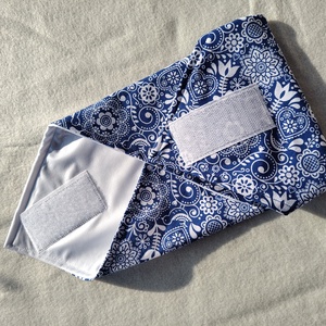 Újraszalvéta - kék mintás - otthon & életmód - konyhafelszerelés, tálalás - konyhai textil - szalvéta - Meska.hu