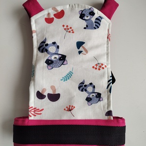 Játék csatos hordozó - mosómacis rózsaszín  - Meska.hu