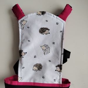 Játék csatos hordozó - sünis rózsaszín  - Meska.hu