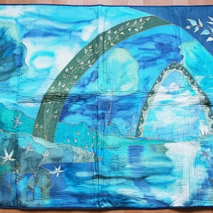 Hernyóselyem ágytakaró 80 x 130 cm - otthon & életmód - lakástextil - ágytakaró - Meska.hu