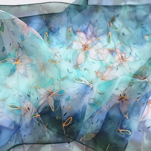 Csillag-ösvény tiszta selyem sál - ruha & divat - sál, sapka, kendő - sál - Meska.hu Csillag-ösvény tiszta selyem sál - ruha & divat - sál, sapka, kendő - sál - Meska.hu