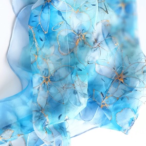 Álom-virág tiszta selyem sál - ruha & divat - sál, sapka, kendő - sál - Meska.hu