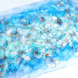 Álom-virág tiszta selyem sál - ruha & divat - sál, sapka, kendő - sál - Meska.hu