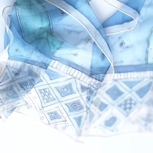 Norvégia tiszta selyem sál - ruha & divat - sál, sapka, kendő - sál - Meska.hu