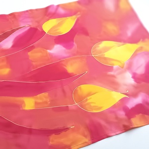 Alkonyi tulipánok tiszta selyem kendő - ruha & divat - sál, sapka, kendő - sál - Meska.hu