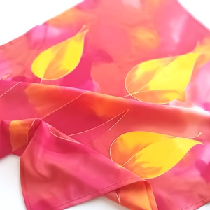 Alkonyi tulipánok tiszta selyem kendő, Ruha & Divat, Sál, Sapka, Kendő, Sál, Selyemfestés, MESKA
