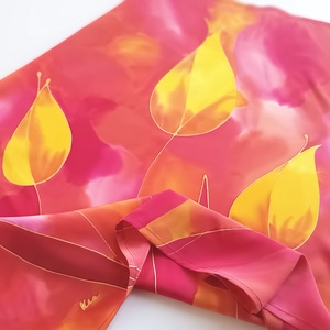 Alkonyi tulipánok tiszta selyem kendő - ruha & divat - sál, sapka, kendő - sál - Meska.hu