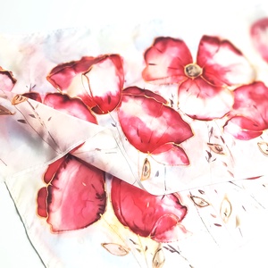 Amore tiszta selyem sál, Ruha & Divat, Sál, Sapka, Kendő, Sál, Selyemfestés, MESKA