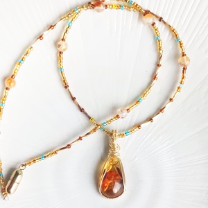 Borostyán nyaklánc, Ékszer, Nyaklánc, Medálos nyaklánc, Ékszerkészítés, MESKA