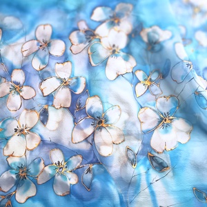 Tündérvirágok tiszta selyem stóla - ruha & divat - sál, sapka, kendő - sál - Meska.hu