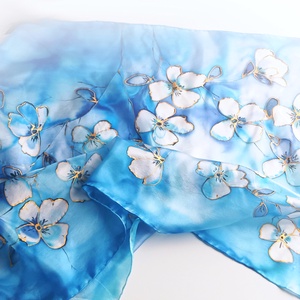 Tündérvirágok tiszta selyem stóla - ruha & divat - sál, sapka, kendő - sál - Meska.hu