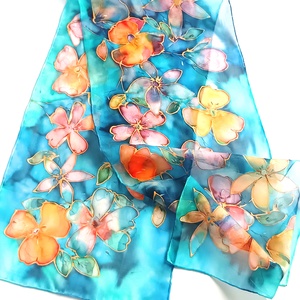 Ozirisz álma tiszta selyem sál - ruha & divat - sál, sapka, kendő - sál - Meska.hu