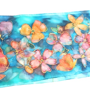 Ozirisz álma tiszta selyem sál - ruha & divat - sál, sapka, kendő - sál - Meska.hu