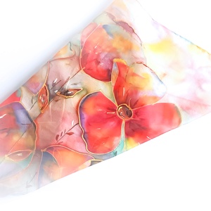 Mediterránia tiszta selyem kendő, Ruha & Divat, Sál, Sapka, Kendő, Sál, Selyemfestés, MESKA