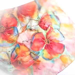 Mediterránia tiszta selyem kendő - ruha & divat - sál, sapka, kendő - sál - Meska.hu