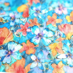 Ízisz álma tiszta selyem kendő, Ruha & Divat, Sál, Sapka, Kendő, Sál, Selyemfestés, MESKA