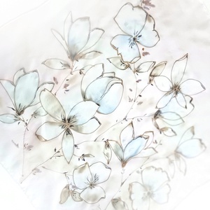 Jégvirágzás tiszta selyem kendő - ruha & divat - sál, sapka, kendő - sál - Meska.hu