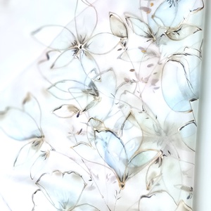 Jégvirágzás tiszta selyem kendő - ruha & divat - sál, sapka, kendő - sál - Meska.hu