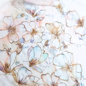 Bársonyos szirmok tiszta selyem kendő - ruha & divat - sál, sapka, kendő - sál - Meska.hu