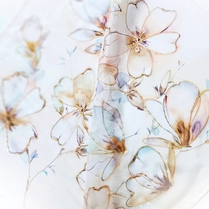 Bársonyos szirmok tiszta selyem kendő - ruha & divat - sál, sapka, kendő - sál - Meska.hu