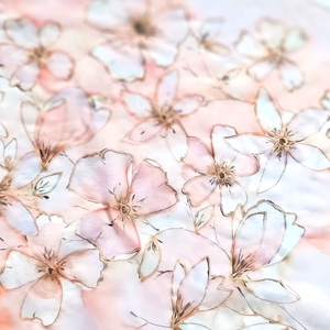 Barackvirág éden tiszta selyem kendő - ruha & divat - sál, sapka, kendő - sál - Meska.hu